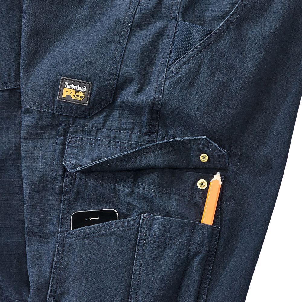 Pantalones Timberland Hombre Pro® Work Warrior Ripstop Utility Azul Marino - Chile LHS-038154